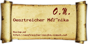 Oesztreicher Mónika névjegykártya